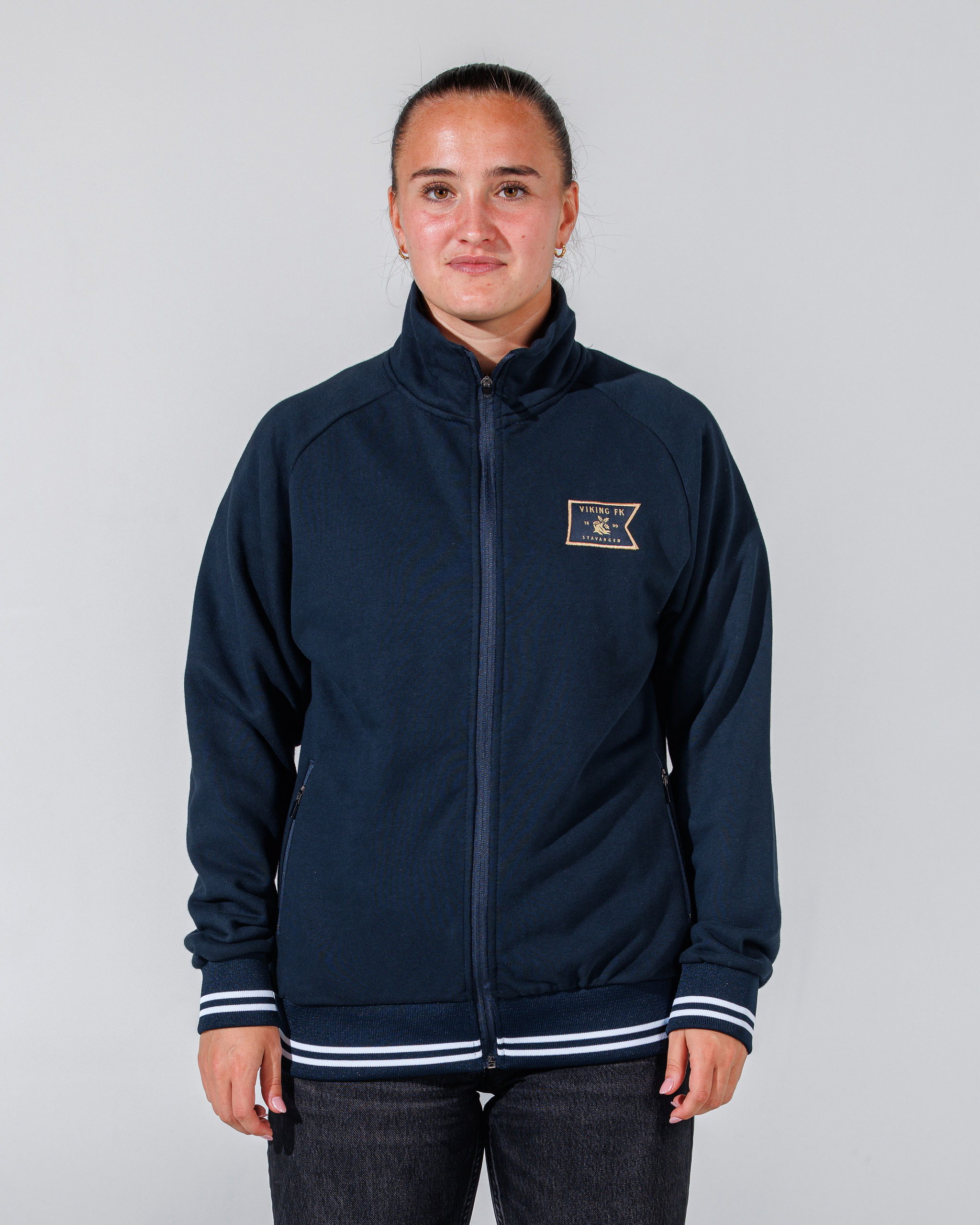 Viking bomullsjakke med brodert logo