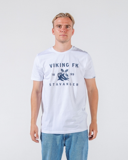 T-skjorte med collage på rygg